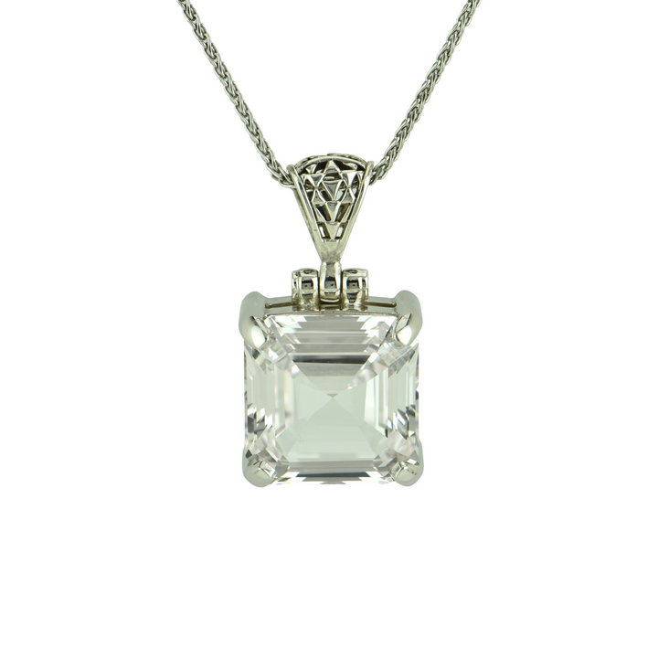 White Sapphire Pendant