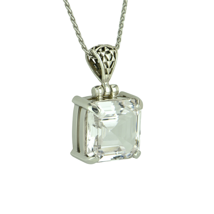 White Sapphire Pendant