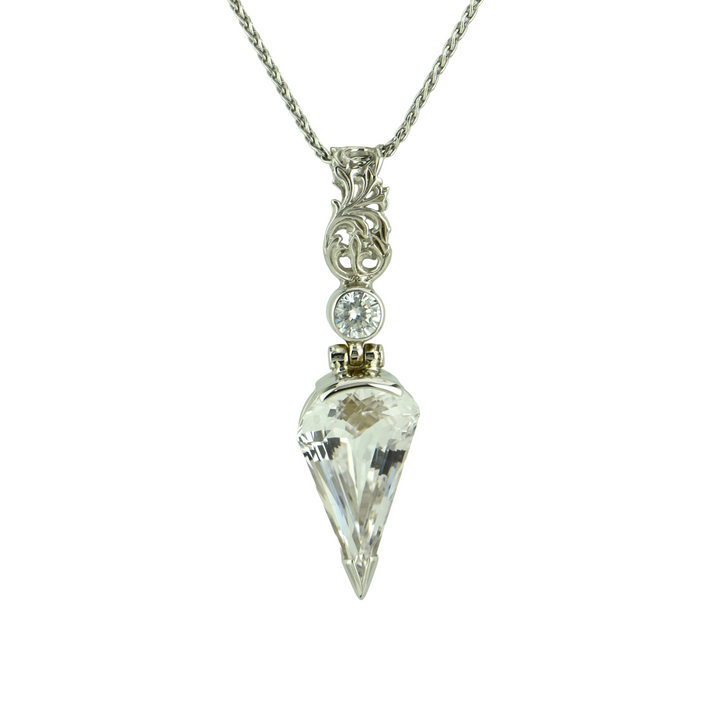 White Sapphire Pendant