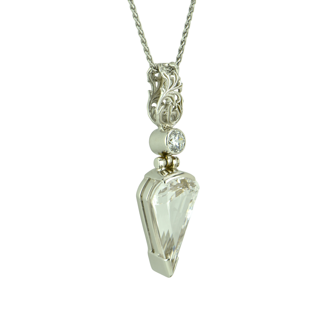 White Sapphire Pendant