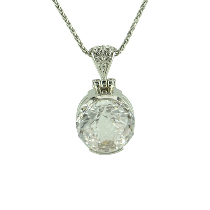 White Sapphire Pendant