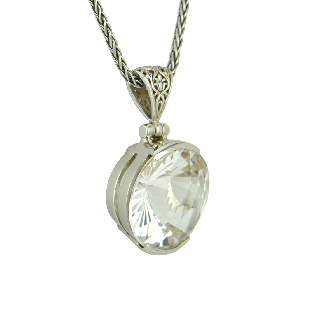 White Sapphire Pendant
