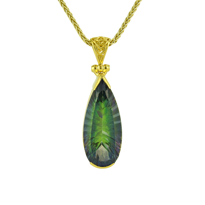 Luminous Heart Mystic Quartz Pendant