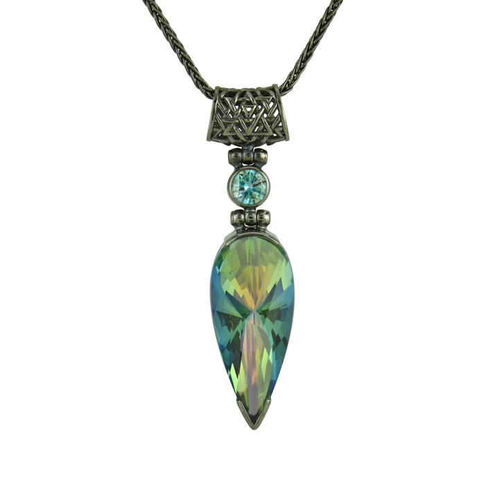 Luminous Heart Mystic Quartz Pendant