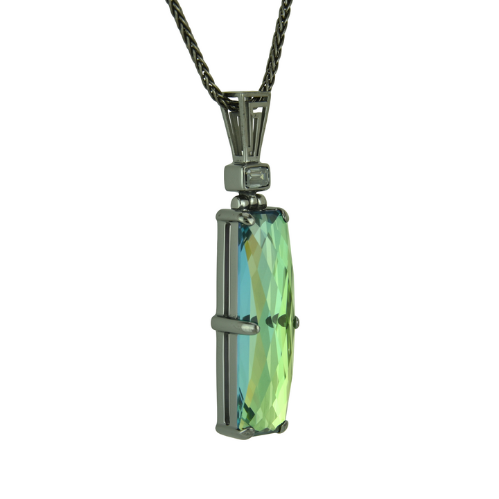 Luminous Heart Mystic Quartz Pendant