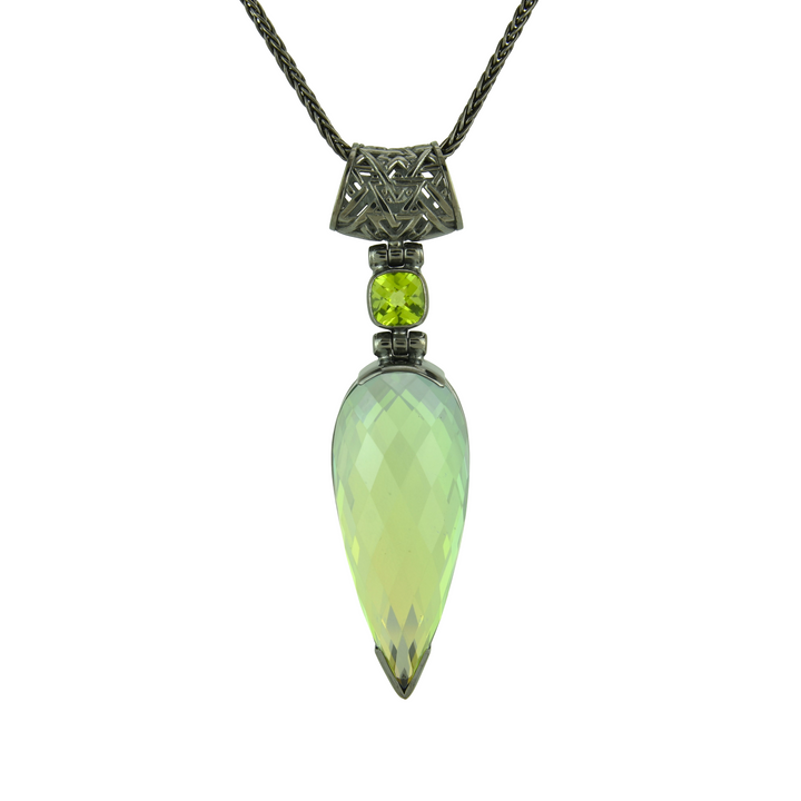 Luminous Heart Mystic Quartz Pendant