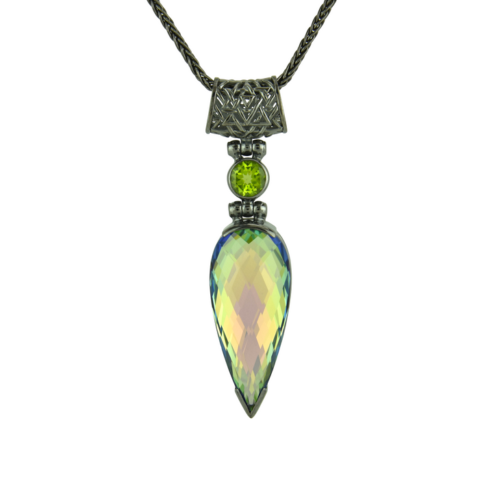 Luminous Heart Mystic Quartz Pendant