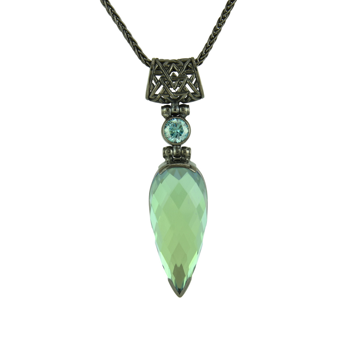 Luminous Heart Mystic Quartz Pendant