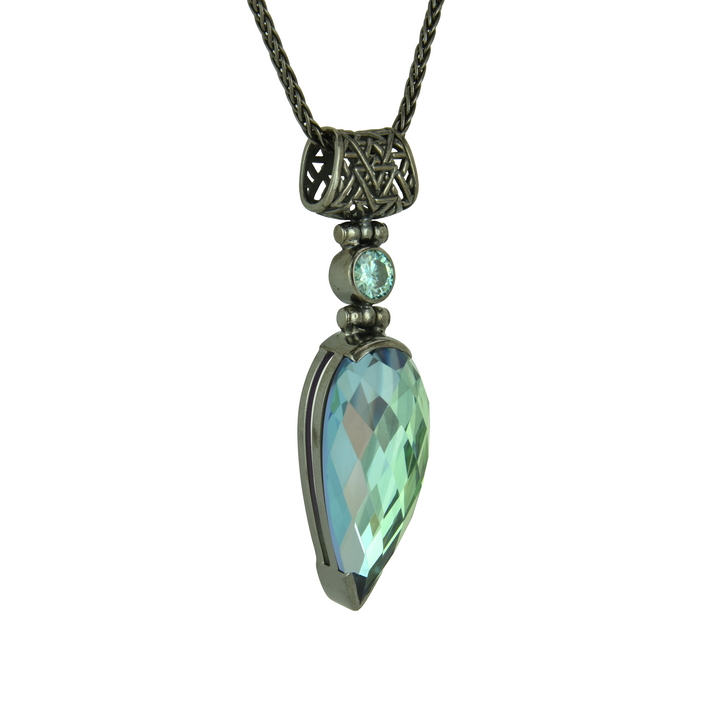 Luminous Heart Mystic Quartz Pendant