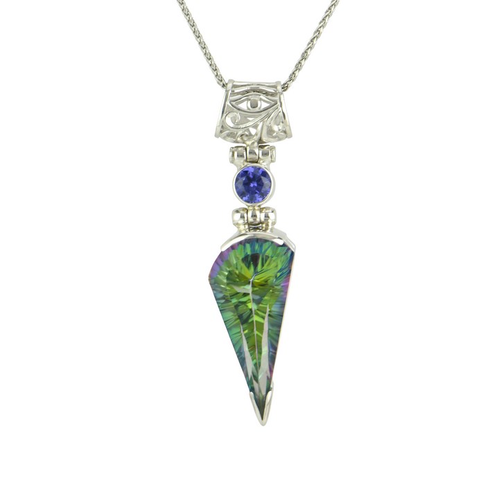 Luminous Heart Mystic Quartz Pendant