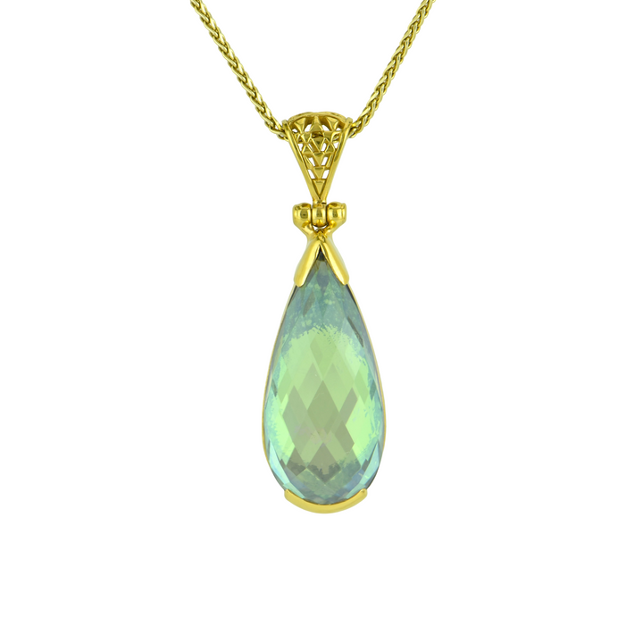 Luminous Heart Mystic Quartz Pendant