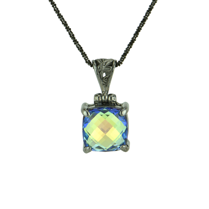 Luminous Heart Mystic Quartz Pendant