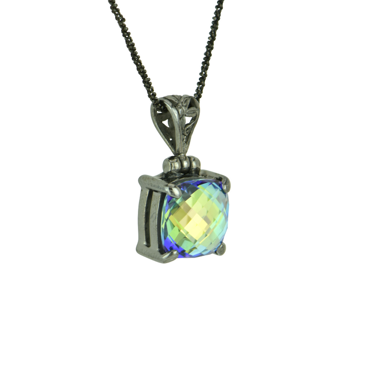 Luminous Heart Mystic Quartz Pendant