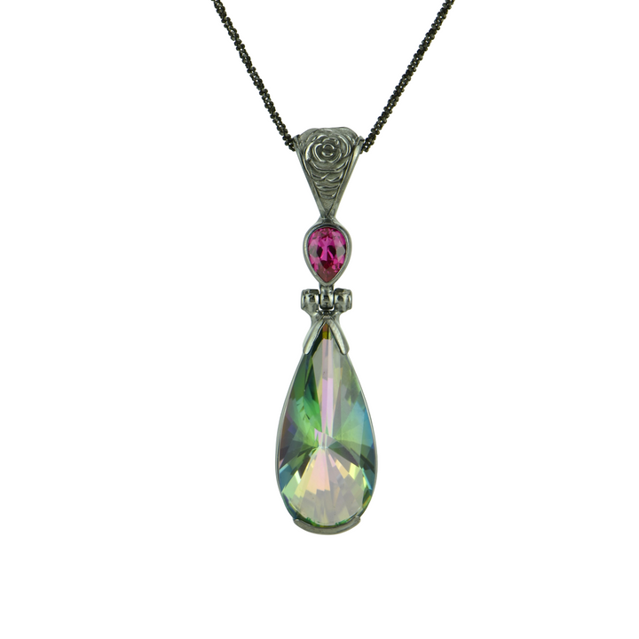 Luminous Heart Mystic Quartz Pendant