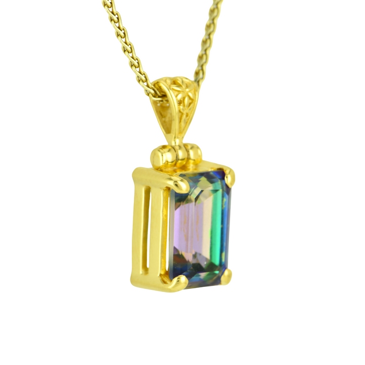 Luminous Heart Mystic Quartz Pendant