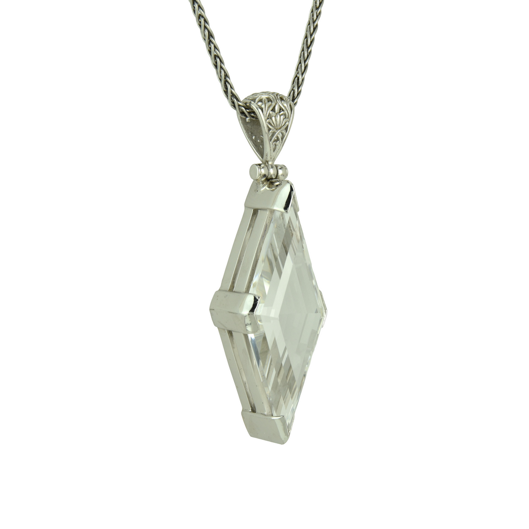 White Sapphire Pendant