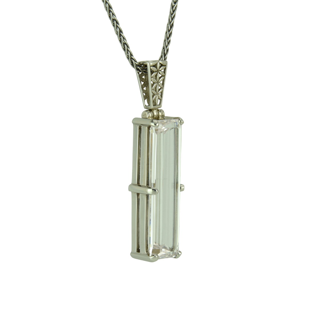 White Sapphire Pendant