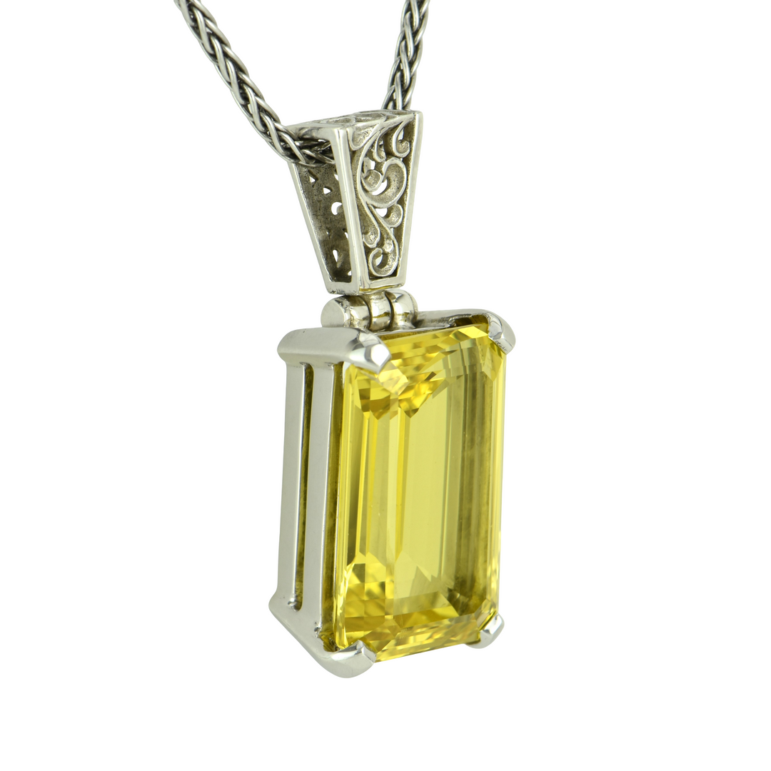 Yellow Sapphire Pendant