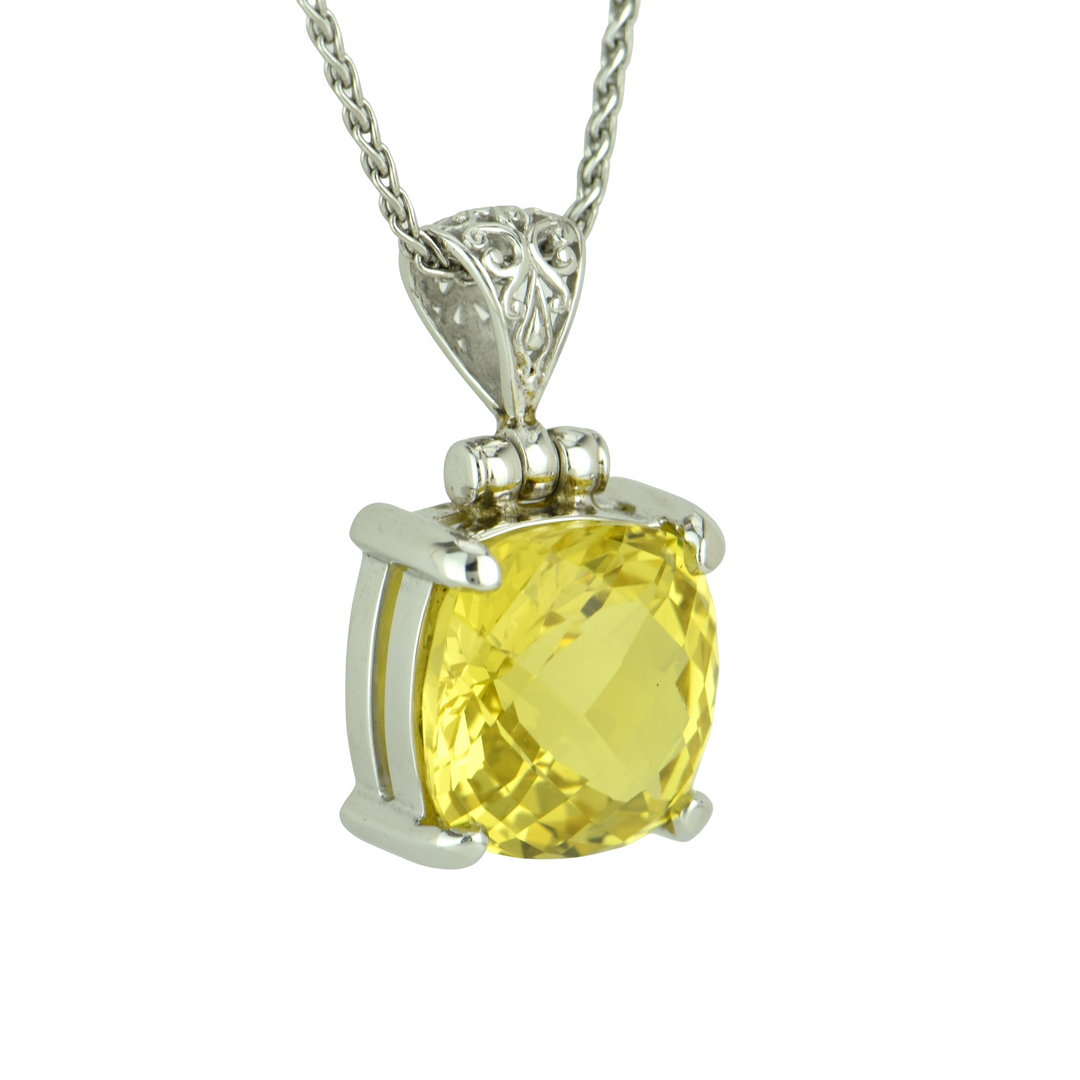 Yellow Sapphire Pendant