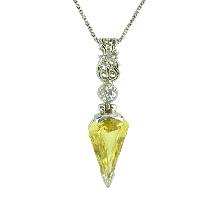 Yellow Sapphire Pendant