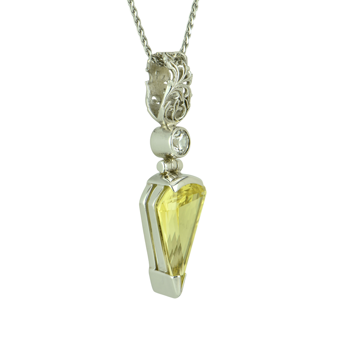 Yellow Sapphire Pendant