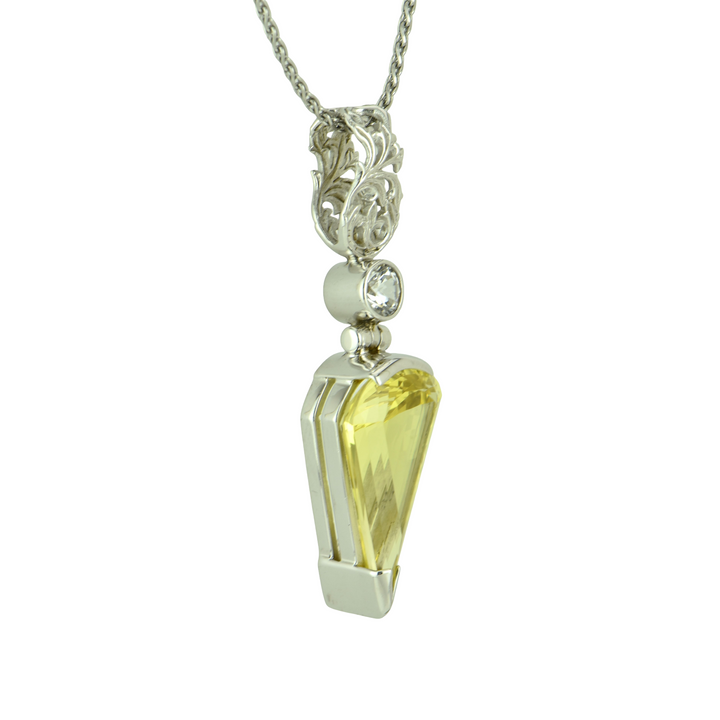 Yellow Sapphire Pendant