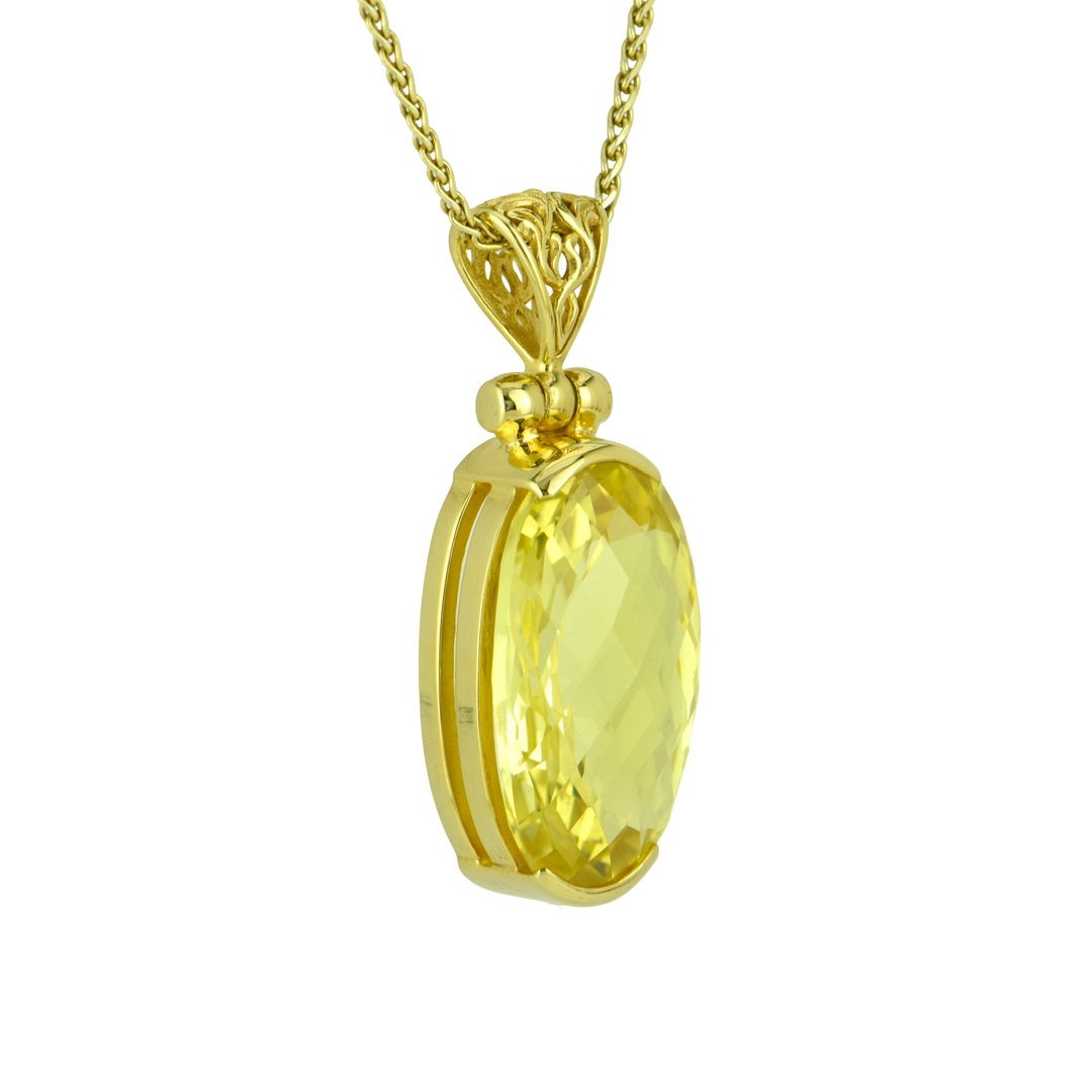 Yellow Sapphire Pendant