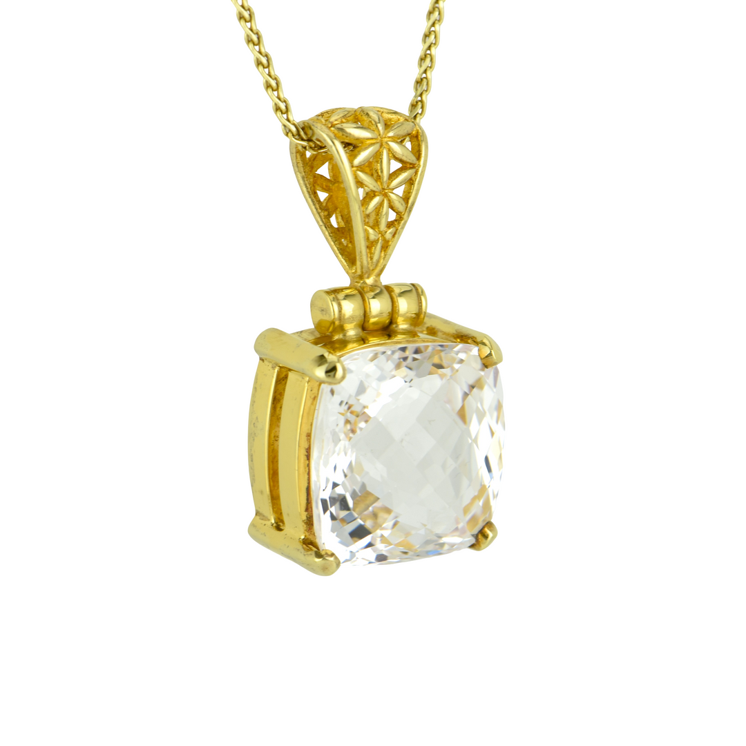 White Sapphire Pendant