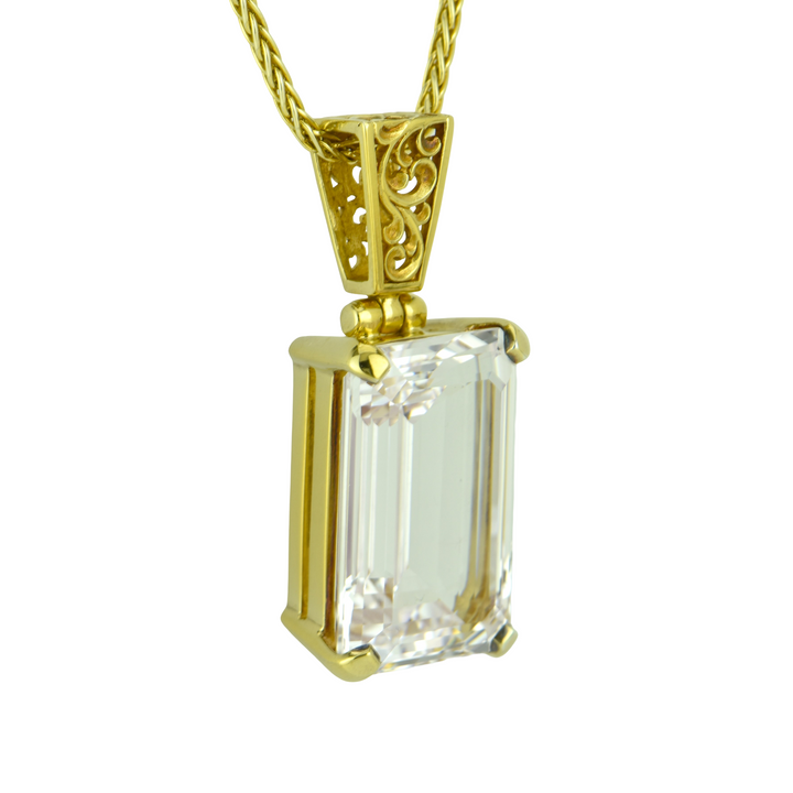 White Sapphire Pendant