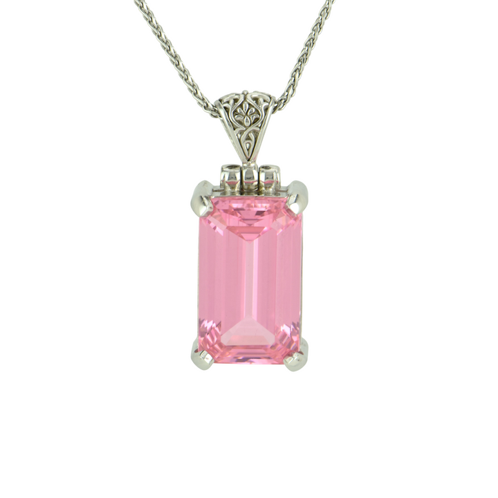 YAG Pink Garnet Pendant