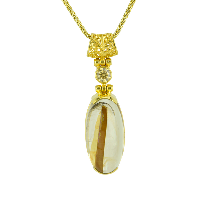 Biotite Quartz Pendant