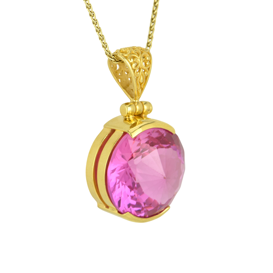 Shasta Pink Sapphire Pendant