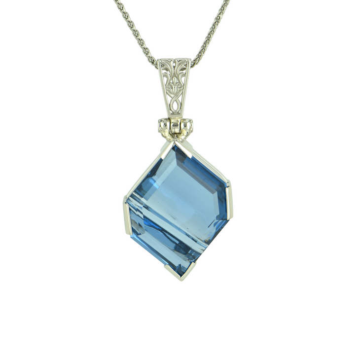 Blue Green Spinel Pendant