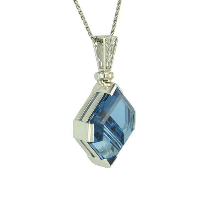 Blue Green Spinel Pendant