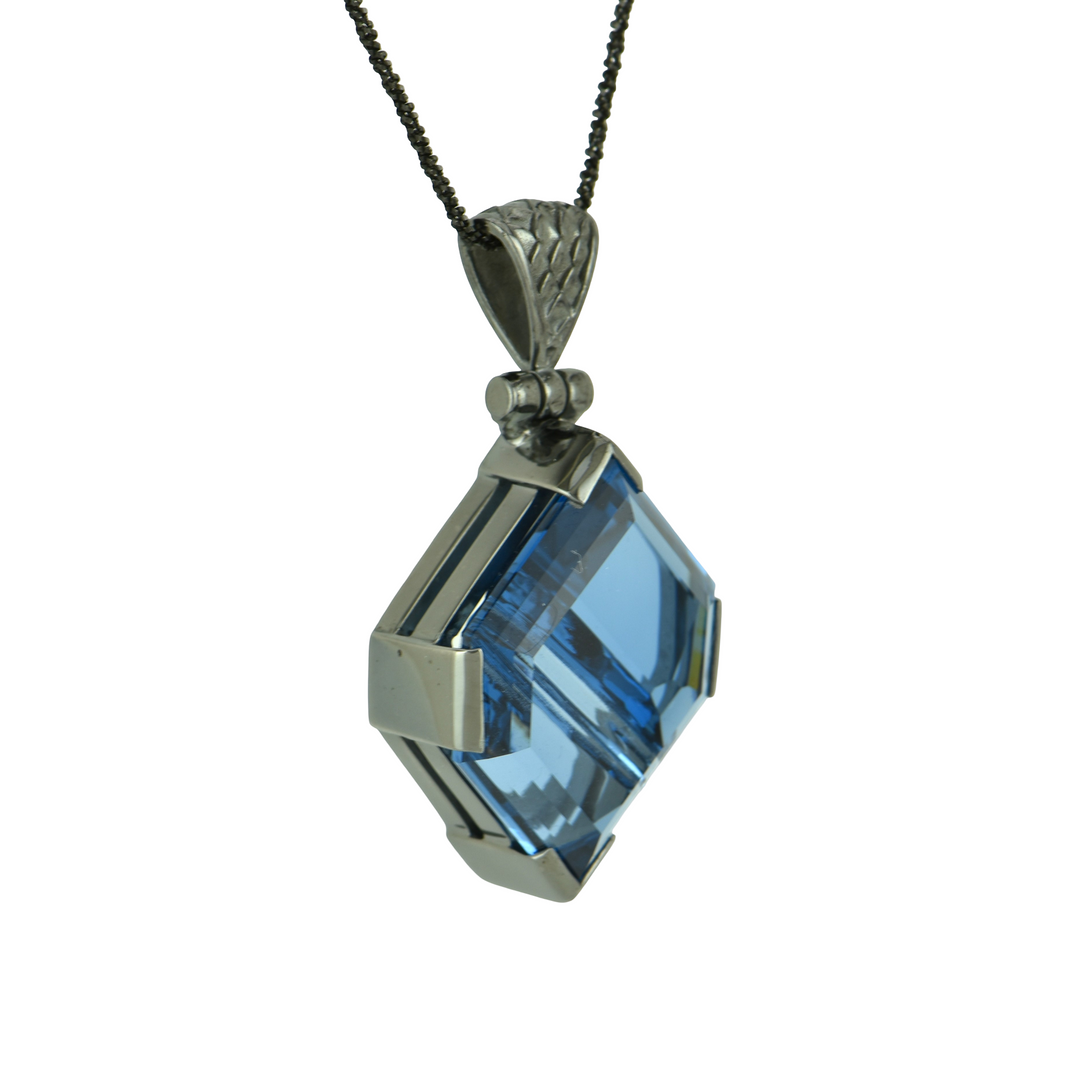 Blue Green Spinel Pendant