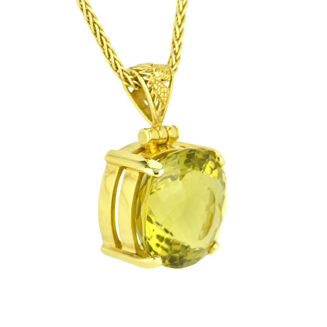 Lemon Quartz Pendant