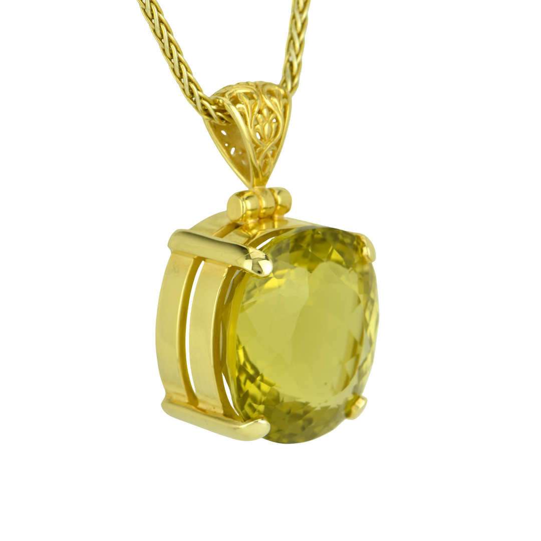 Lemon Quartz Pendant