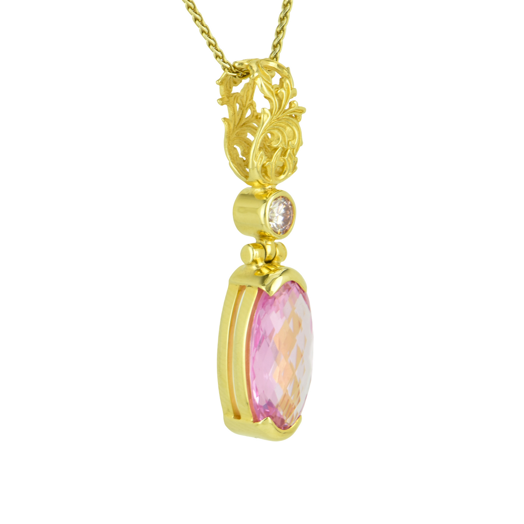 Shasta Pink Sapphire Pendant