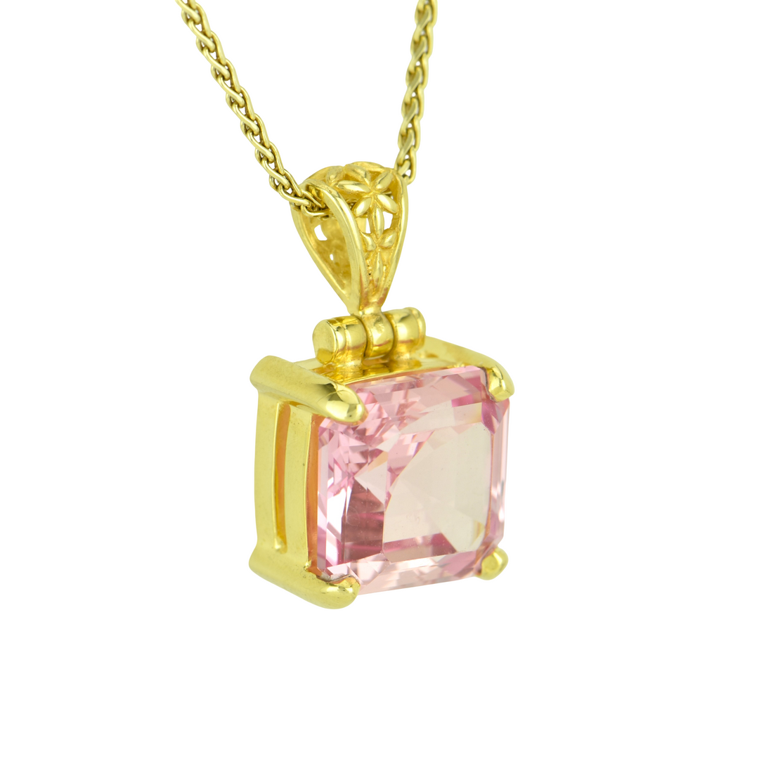 Imperial Pink Sapphire Pendant