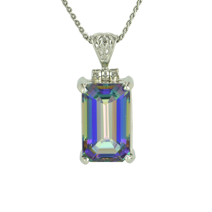 Rainbow Mystic Quartz Pendant