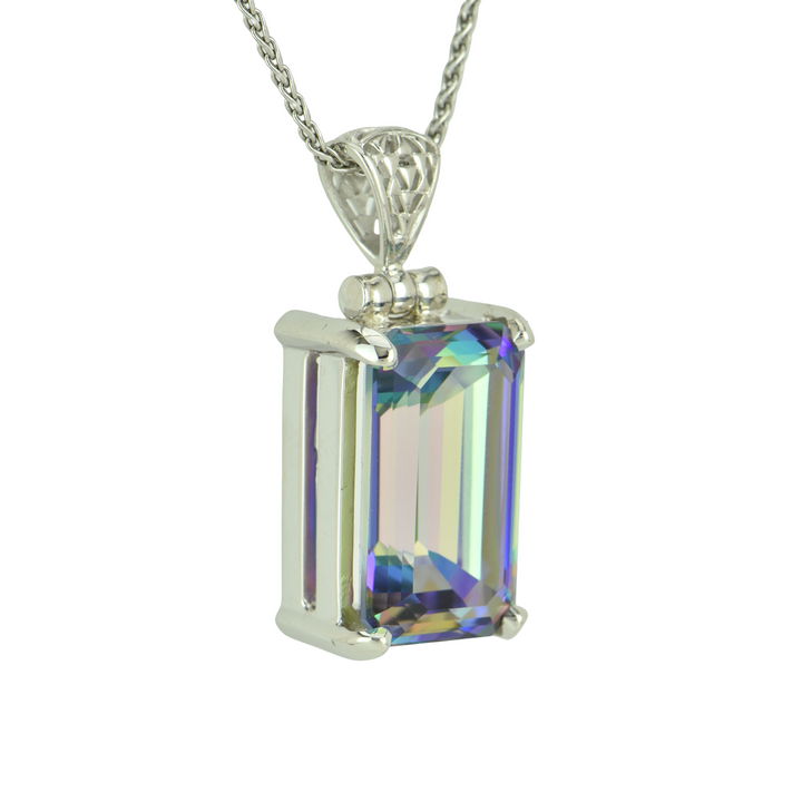 Rainbow Mystic Quartz Pendant
