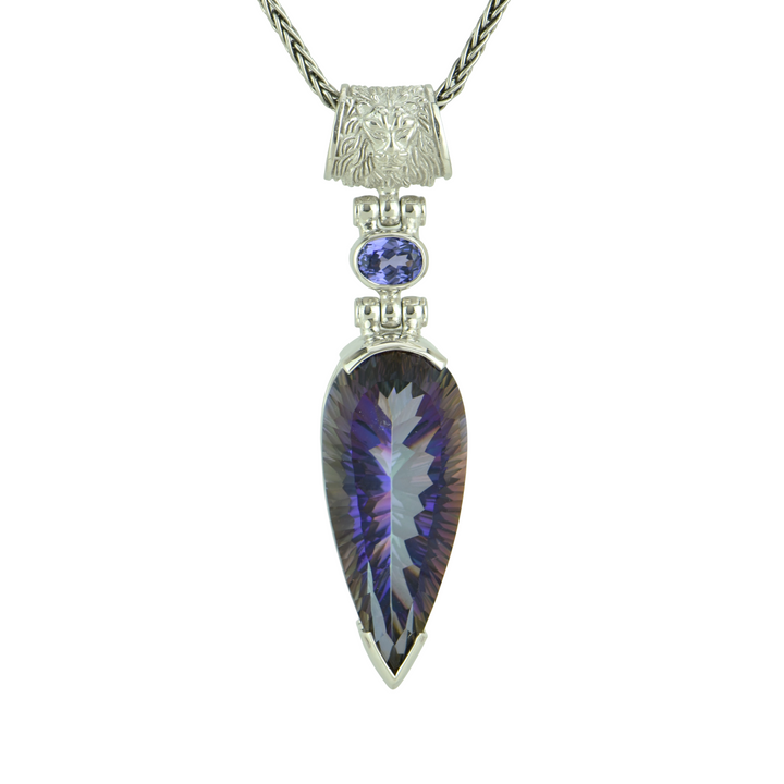Indigo Warrior Mystic Quartz Pendant