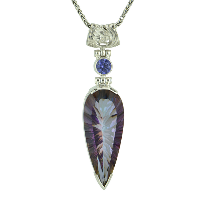 Indigo Warrior Mystic Quartz Pendant