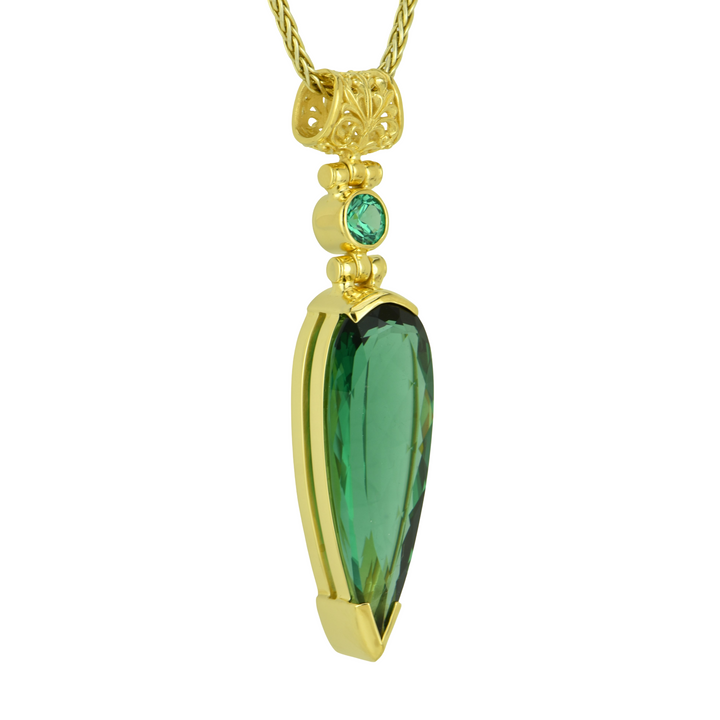 Green Hydro Quartz Pendant