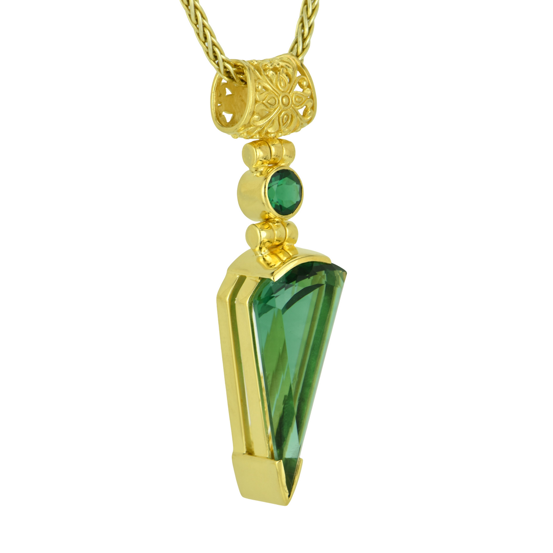 Green Hydro Quartz Pendant