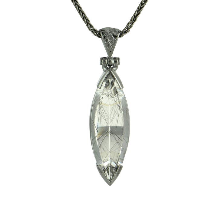Black Rutilated Quartz Pendant