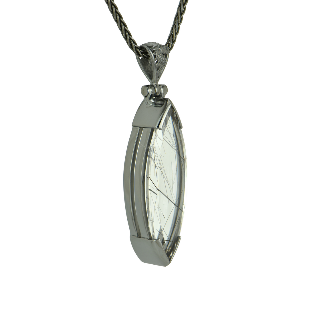 Black Rutilated Quartz Pendant