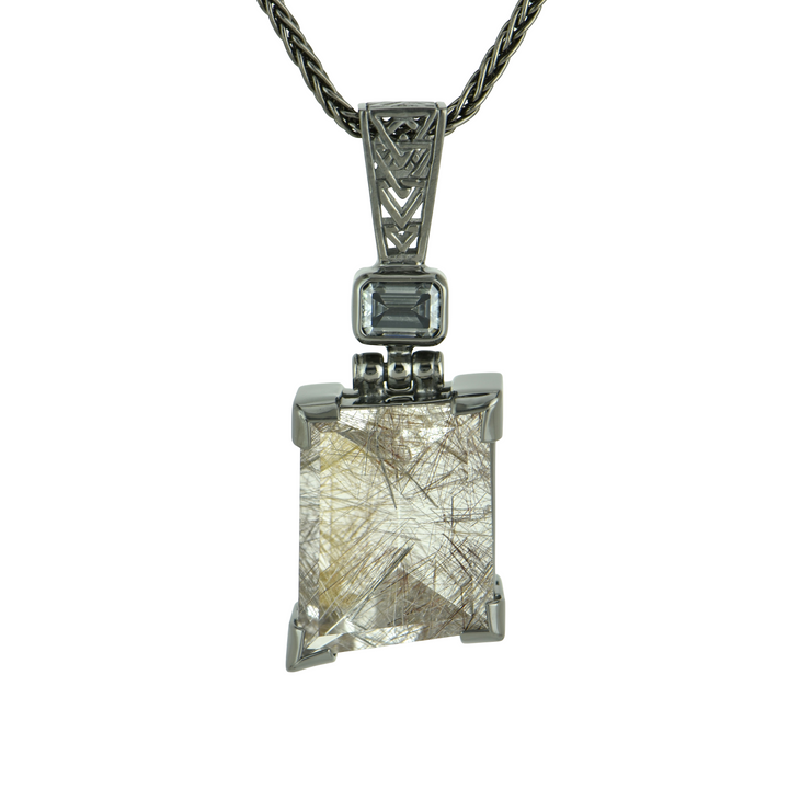 Titanium Rutilated Quartz Pendant