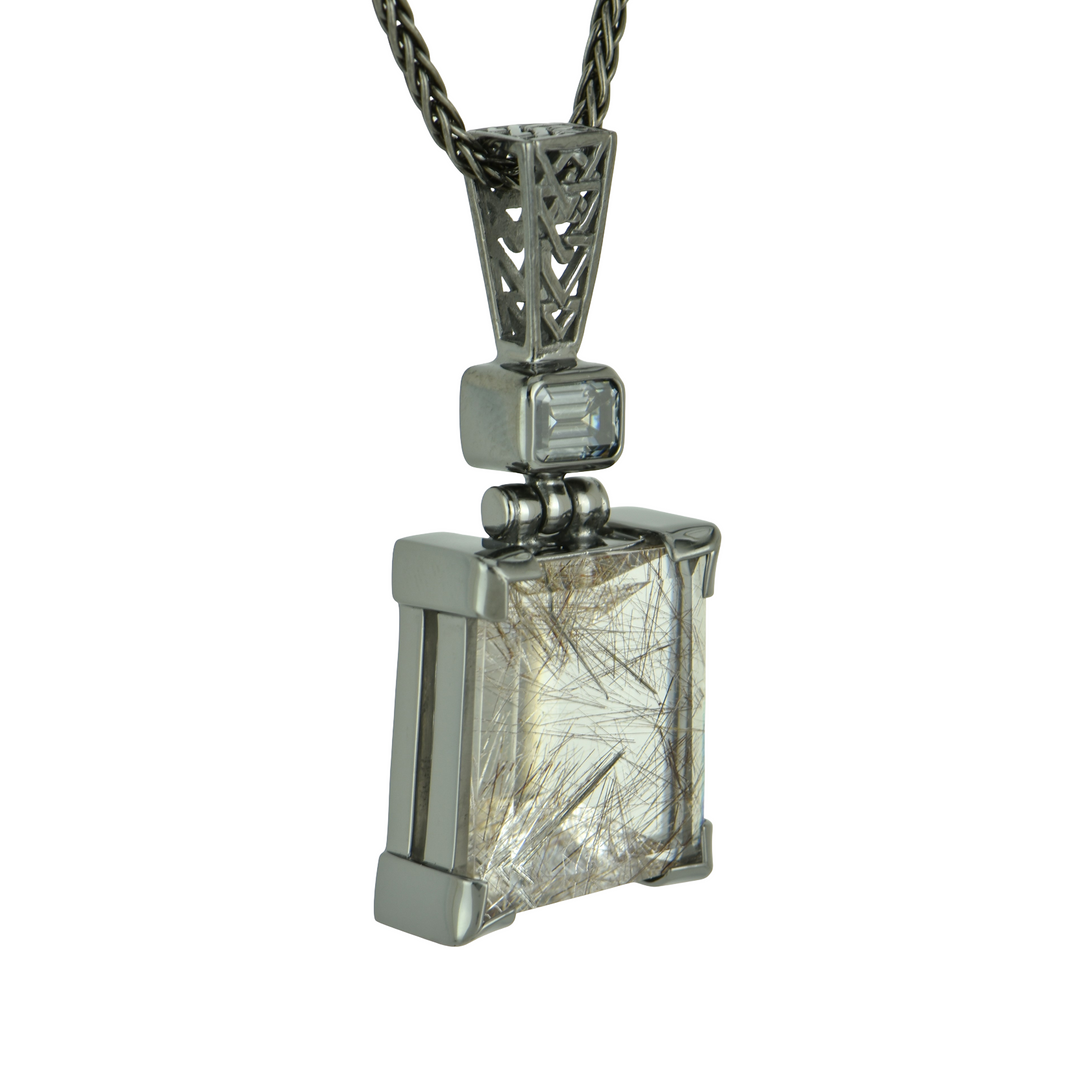 Titanium Rutilated Quartz Pendant