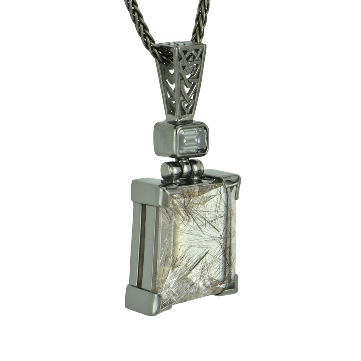 Titanium Rutilated Quartz Pendant